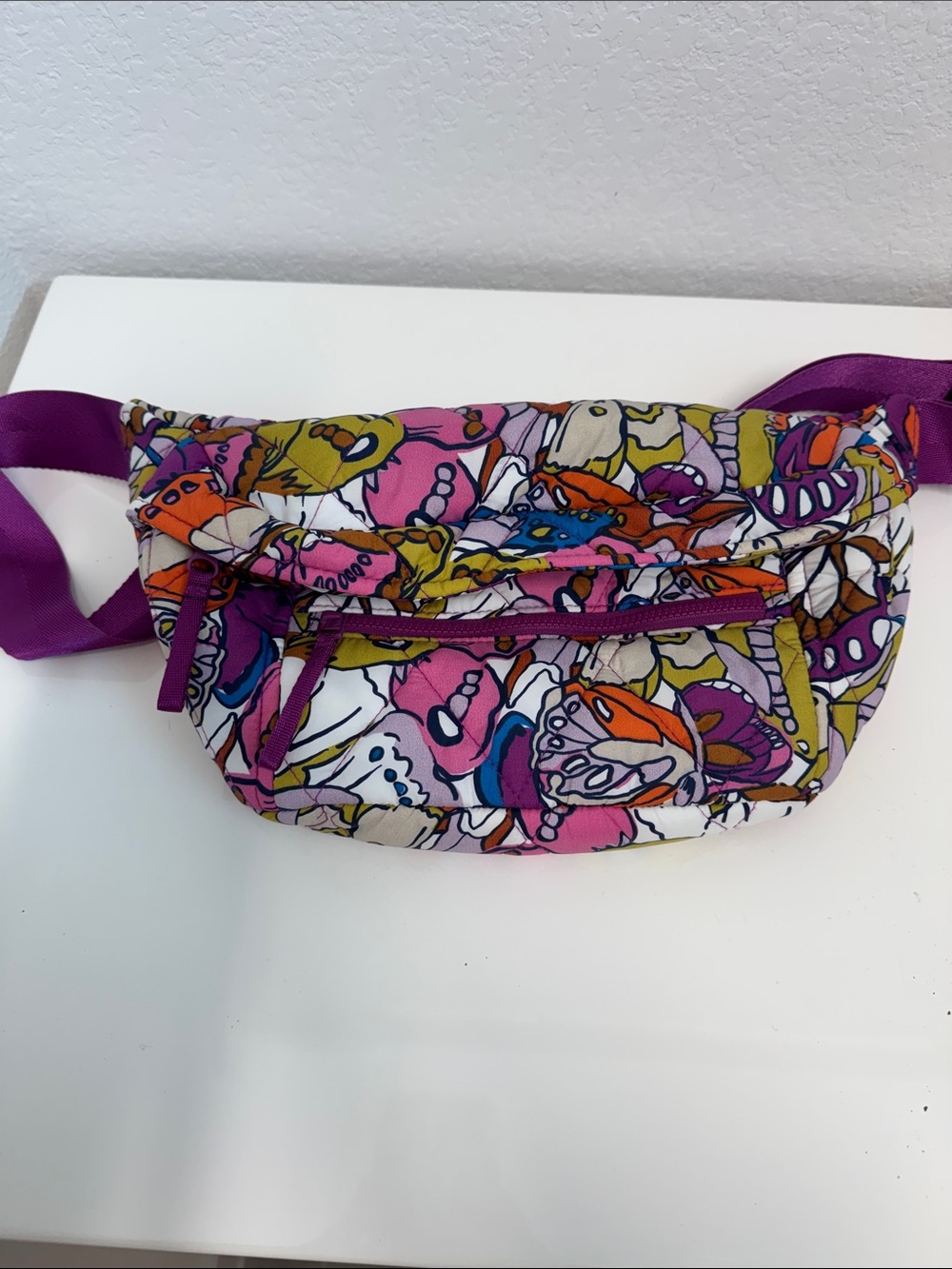 Vera Bradley Multicolor Floral Quilted Crossbody Waist Bag